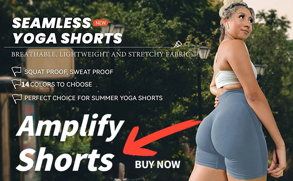 Effortless Seamless Cycling Shorts Women Running Sport Push Up Stretch Workout Yoga Shorts High Waist Fitness Biker GYM Shorts - reetell