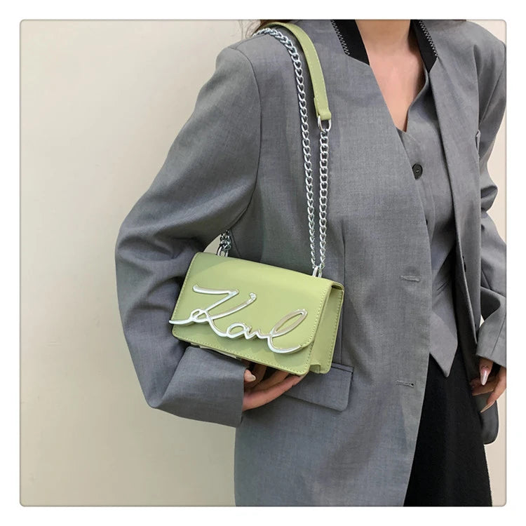 This Year's Popular Bags for Women New Fashion Letter Trend Shoulder Bag Ins Women's Crossbody Small Square Bag Наклонная Сумка - reetell