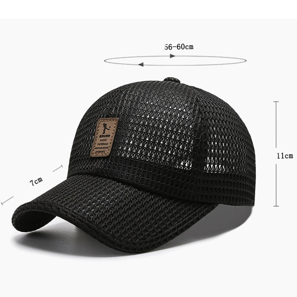 Summer Men Structured Baseball Cap Solid Cotton Adjustable Snapback Sun Hat for Men Women Outdoor Sports Hip Hop Baseball Hat