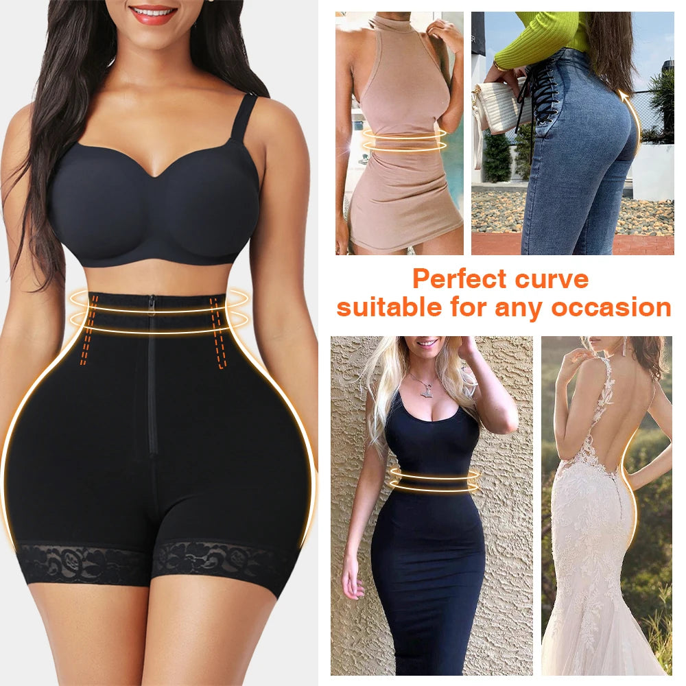 Colombian shaperwear Waist Trainer Full Body Shaper Underbust Slimming Sheath Corset Girdle Butt Lifter Bodysuit Women - reetell