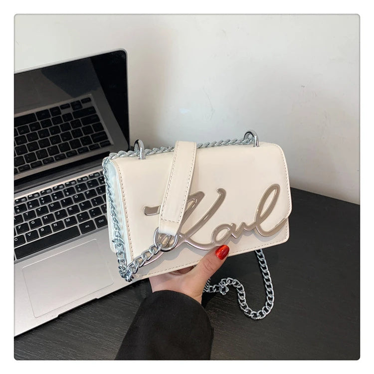 This Year's Popular Bags for Women New Fashion Letter Trend Shoulder Bag Ins Women's Crossbody Small Square Bag Наклонная Сумка - reetell