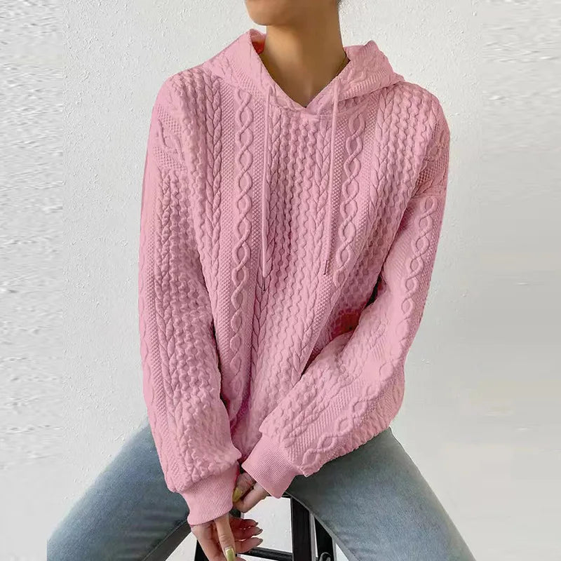 Autumn Winter Hoodies Women Casual Long Sleeve Tops Loose Pink Sweatshirt Korean Fashion Pullovers New In Hoodies & Sweatshirts - reetell