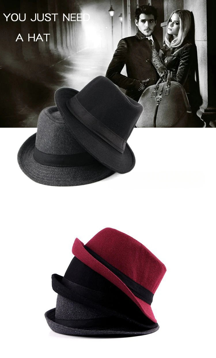 Spring Summer Men's Hats Fedoras Top Jazz Hat  Bucket Bowler Hats Chapeau Hats Fedora Hat Women Black Hat Wedding Hat Caps