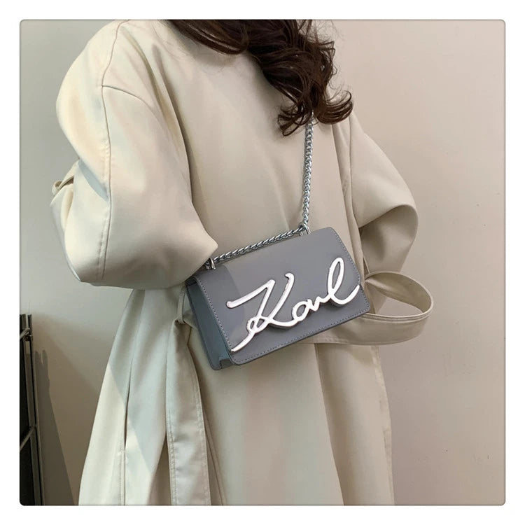 This Year's Popular Bags for Women New Fashion Letter Trend Shoulder Bag Ins Women's Crossbody Small Square Bag Наклонная Сумка - reetell