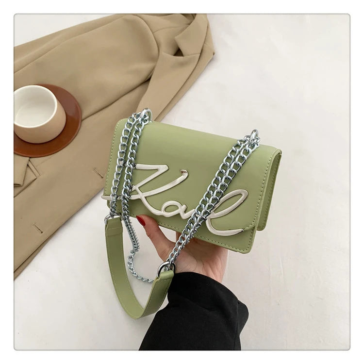 This Year's Popular Bags for Women New Fashion Letter Trend Shoulder Bag Ins Women's Crossbody Small Square Bag Наклонная Сумка - reetell