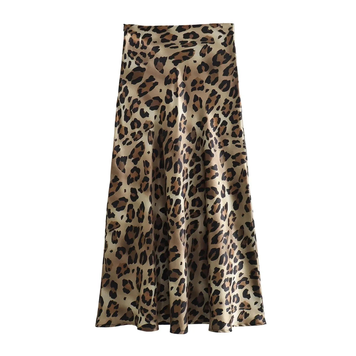 ASDS 2024 Women Fashion Leopard Print Skirt Vintage High Waist Midi Skirts Elegant Women Summer Casual Streetwear Skirt - reetell