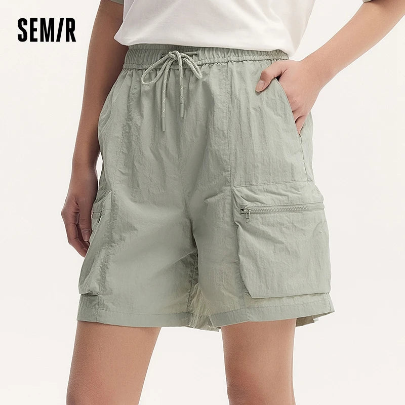 Semir Women Shorts 2024 Summer Cool And Loose-Fitting Textured Shorts Casual Style Short Pants Women - reetell