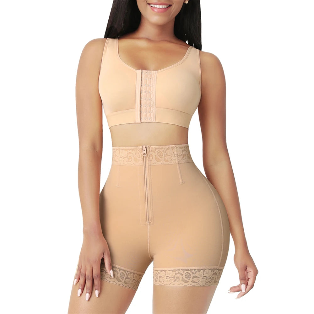 Colombian shaperwear Waist Trainer Full Body Shaper Underbust Slimming Sheath Corset Girdle Butt Lifter Bodysuit Women - reetell