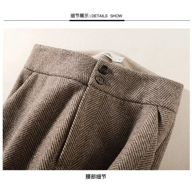 Autumn Winter New High Waist Elegant Shorts Women's Clothing 2023 New Temperament Commute Zipper Patchwork Pants for Female - reetell