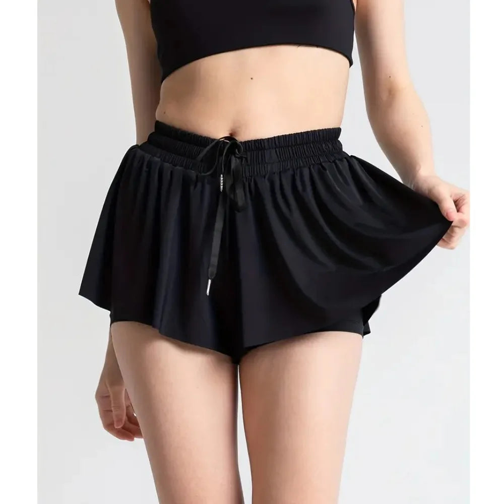 Flowy Athletic Shorts for Women Gym Yoga Workout Running Tennis Skirt Comfy Skort Lounge Cute Clothes Casual Summer - reetell