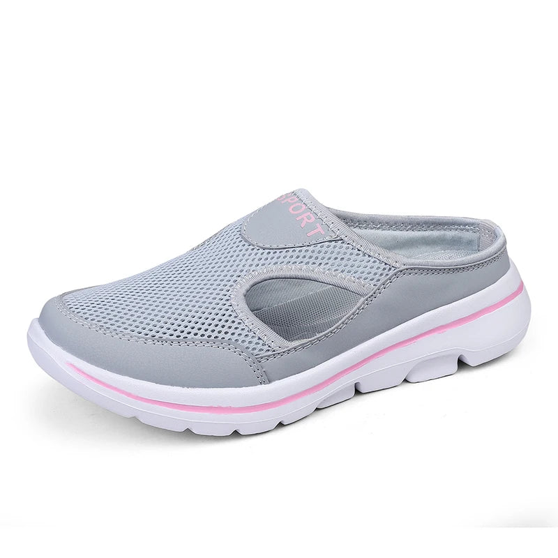 Women Walking Men Fitness Mesh Slip-On Light Loafers Summer Sports Shoes Outdoor Flats Breathable Running Sneakers Size 35-48