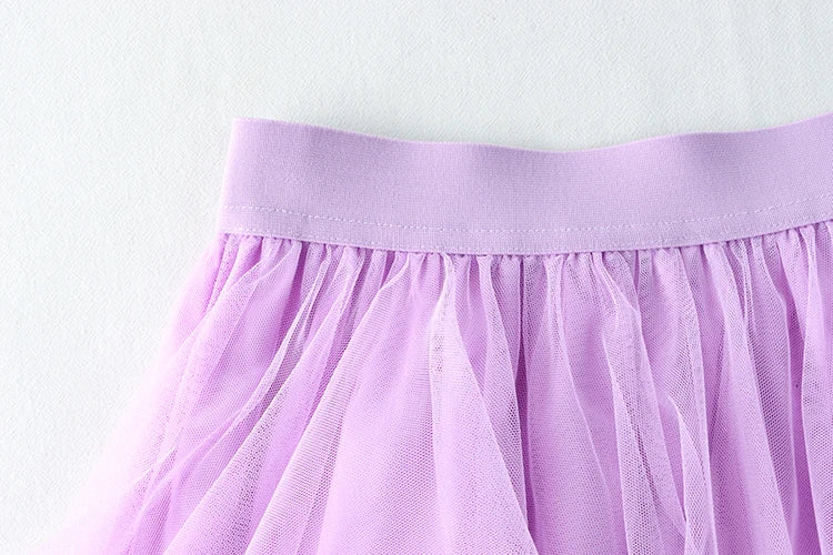 TIGENA Tutu Tulle Long Skirt for Women 2023 New Summer Korean Aesthetic Cute Irregular Mesh High Waist Maxi Skirt Female Purple - reetell