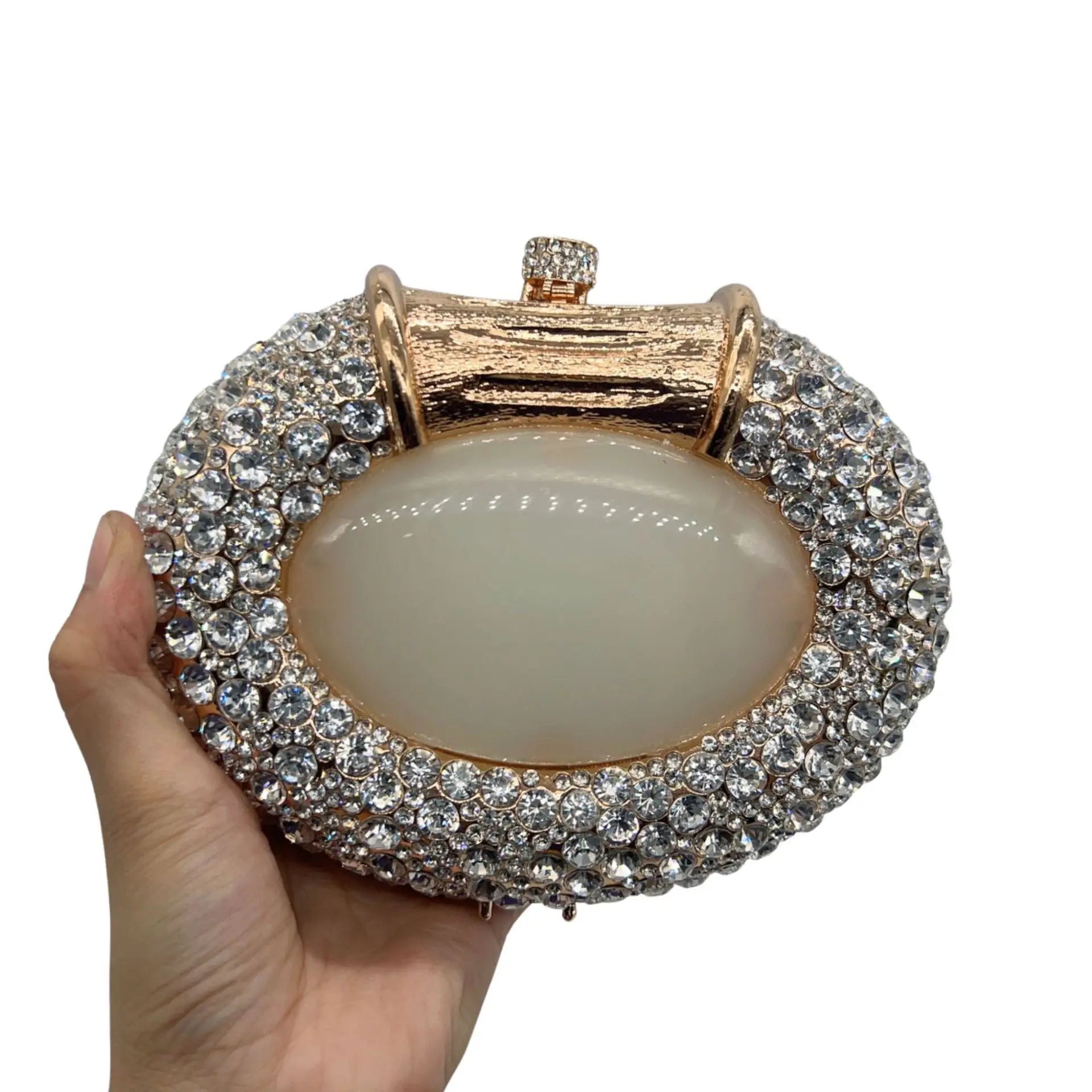 XIYUAN Emerald Green Women Crystals Evening Clutch Bags Party Cocktail Rhinestone Minaudiere Handbags Gems Day Clutches Wedding