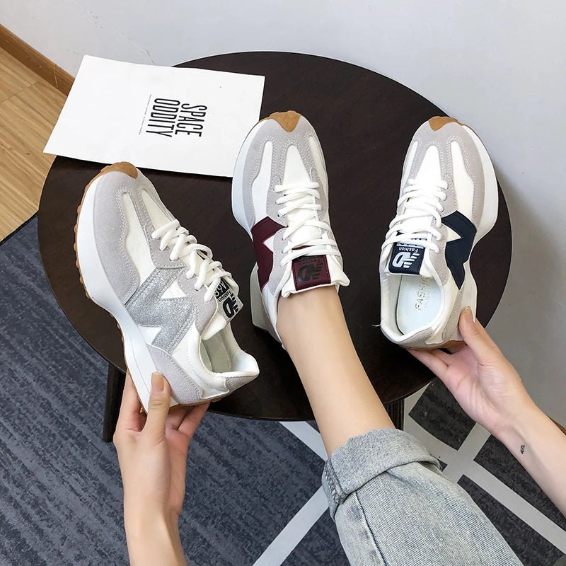 New Summer Shoes Designer Shoes Women's Causal Sneakers Woman Fashion Breathable Lace Up Sports Shoes for Women Platform Walking - reetell