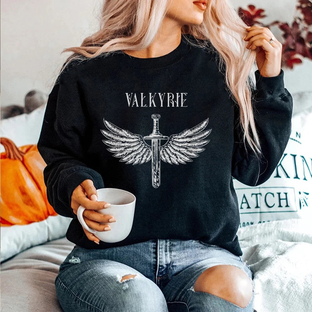 Retro Sarah J Mass Sweatshirt Valkyrie ACOSF Hoodie ACOTAR A Court of Thorns Hoodie Velaris City of Starlight Bookish Sweatshirt - reetell