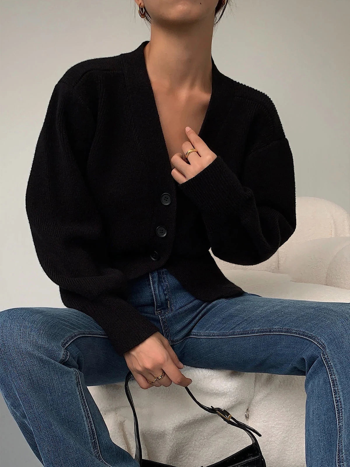 Autumn Sweater Cardigan Coat Women 2024 New Korean Fashion Casual Elegant Long Sleeve Knitted Tops Knitwear Outwear Pull Femme - reetell