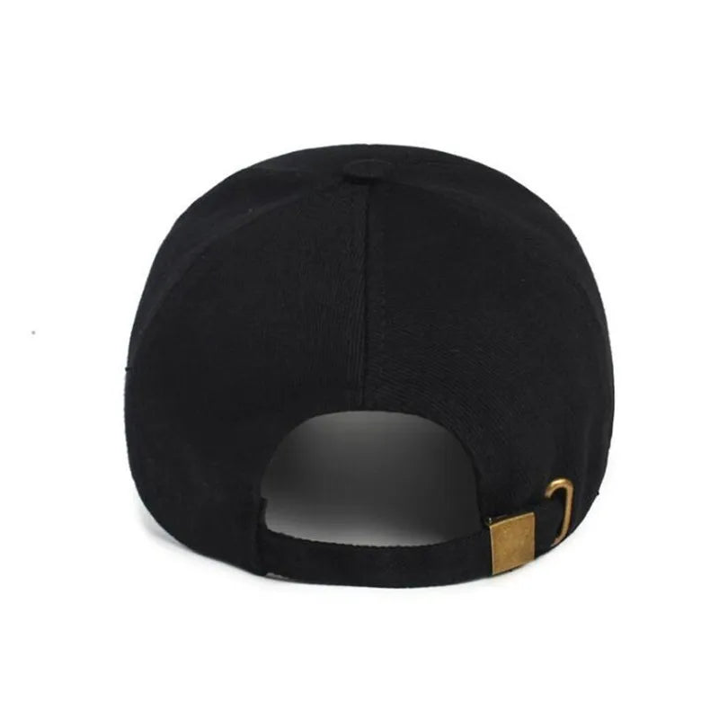 Summer Men Structured Baseball Cap Solid Cotton Adjustable Snapback Sun Hat for Men Women Outdoor Sports Hip Hop Baseball Hat