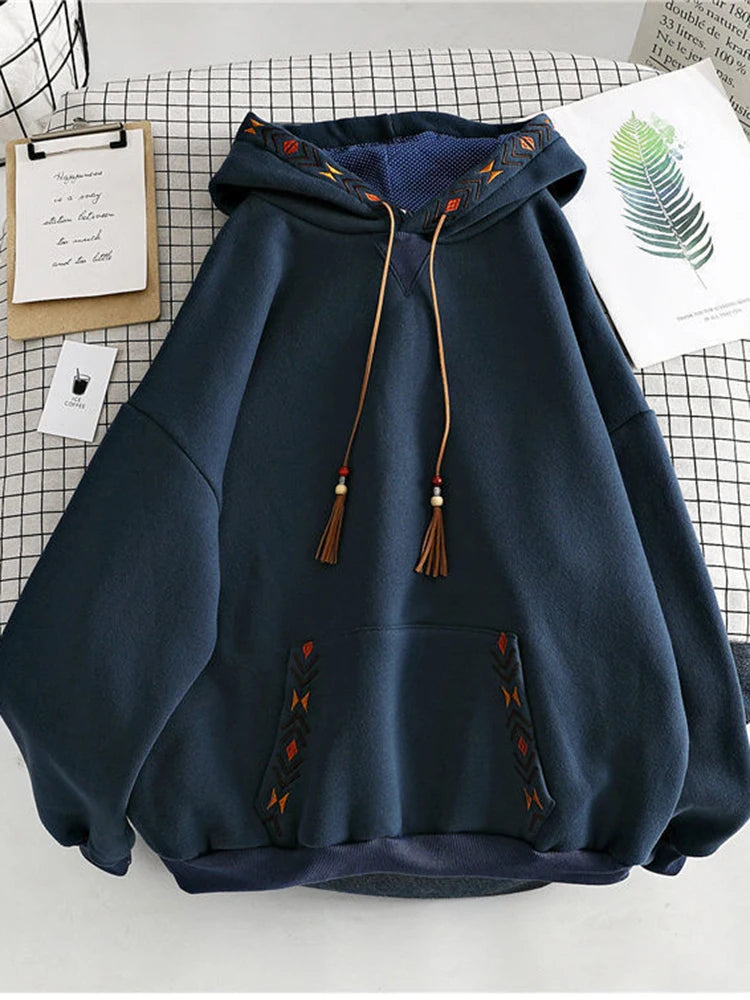 JMPRS Designed Women Hoodies Oversize Fall Pullover Student Coats Hooded Korean Long Sleeve Ladies Harajuku Sweatshirt New - reetell