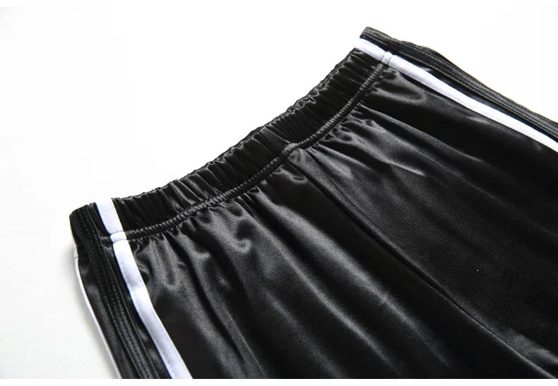 2024 Summer Women Satin Shorts High Waist Female Casual Beach Short Pants Elastic Ladies Fitness Running Sports Yoga Shorts - reetell