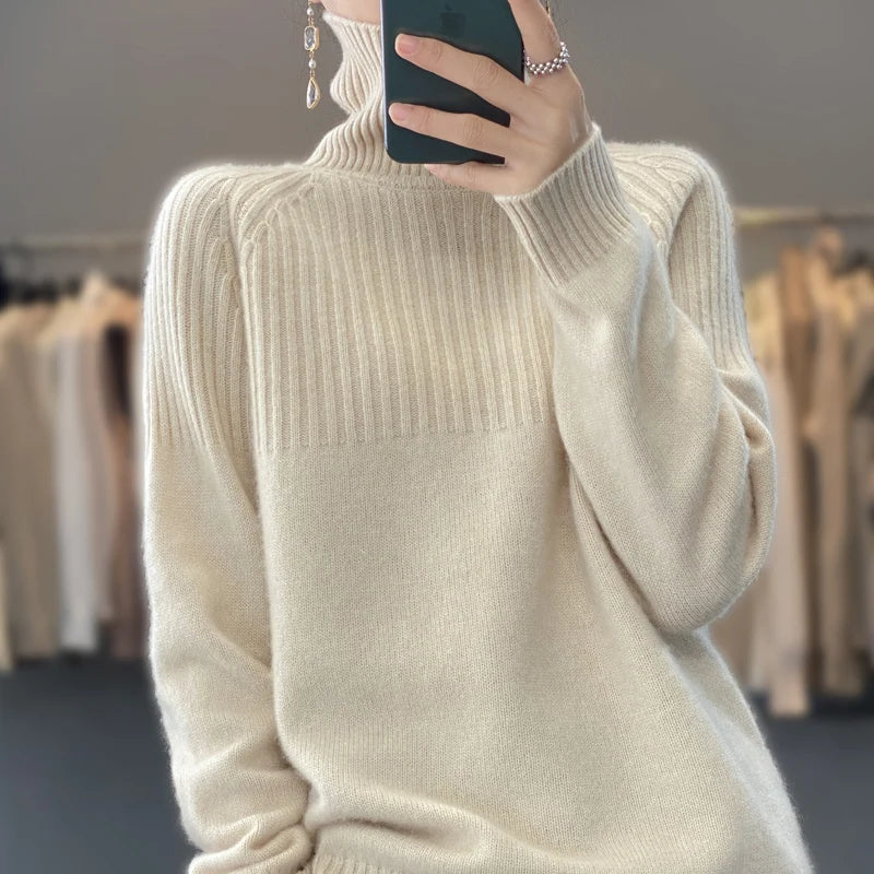 Women's Sweater Turtleneck Trending Sweater 2022 New Fashion Top Autumn and Winter Korean Pullover Women's Pullover Knitwear - reetell