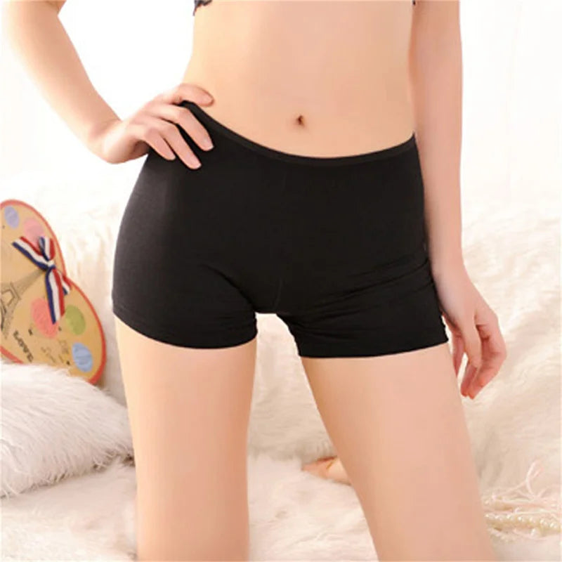 Soft Cotton Seamless Safety Short Pants Summer Under Skirt Shorts Modal Ice Silk Breathable Short Tights Polyester Underwear - reetell