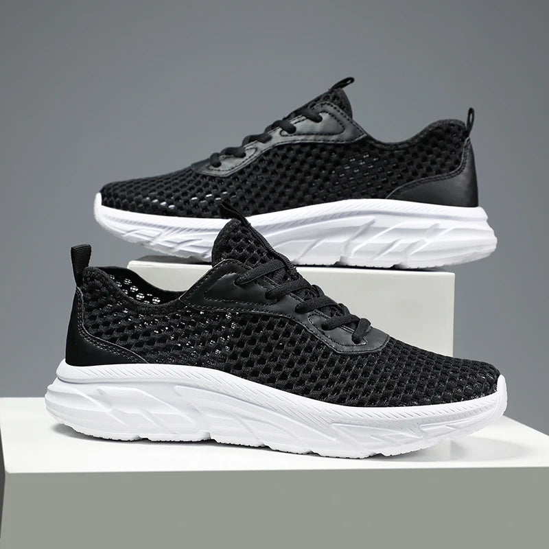 YRZL Mens Shoes Breathable White Running Sneakers for Men Outdoor Lightweight Comfortable Mesh Shoes Walking Tennis Shoes Men - reetell