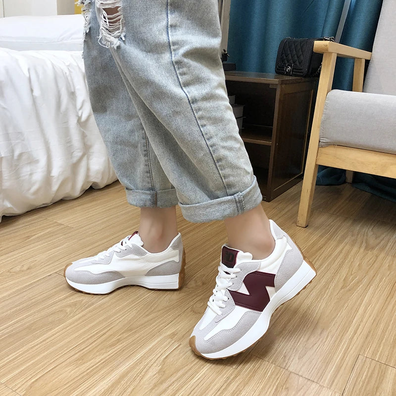 New Summer Shoes Designer Shoes Women's Causal Sneakers Woman Fashion Breathable Lace Up Sports Shoes for Women Platform Walking - reetell