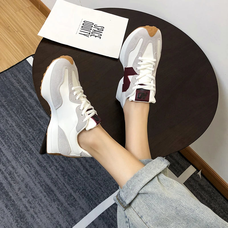 New Summer Shoes Designer Shoes Women's Causal Sneakers Woman Fashion Breathable Lace Up Sports Shoes for Women Platform Walking - reetell