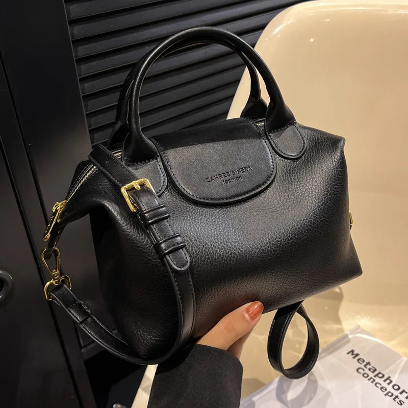 CGCBAG Vintage Luxury Designer Handbags For Women High Quality PU Leather Female Small Bags Simple Fashion Crossbody Bags