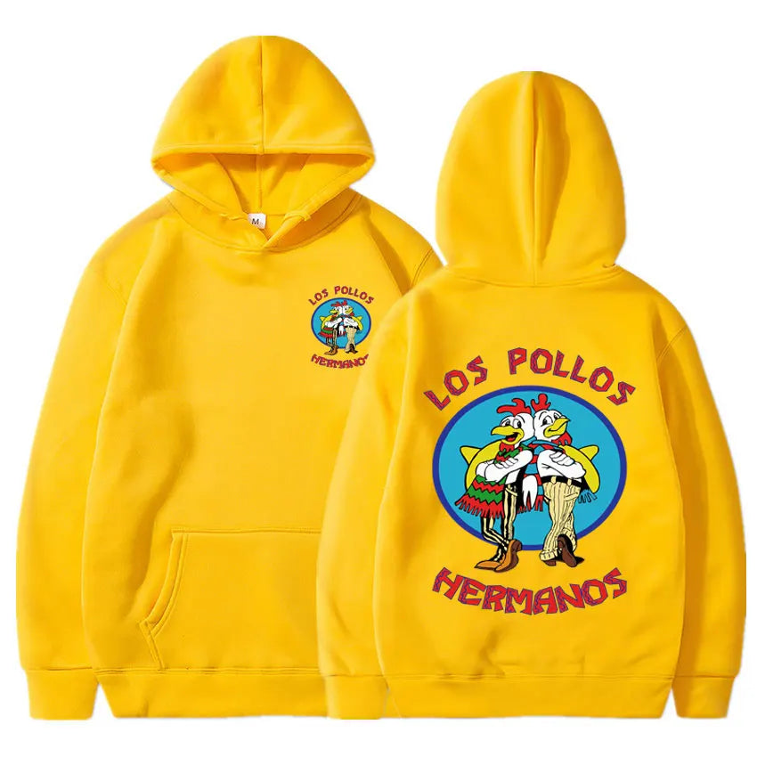 Breaking Bad Hoodie Los Pollos Hermanos Chicken Brothers Print Tracksuit Men Women Fashion Spring Autumn Fleece Loose Sweatshirt - reetell