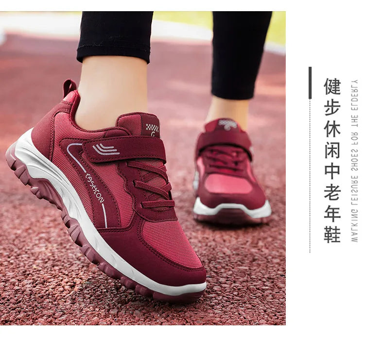 Women's Sports Shoes Leather Sports Shoes Waterproof Fashionable Outdoor Hiking Anti SlipCasual Walking Shoes Women's Shoes