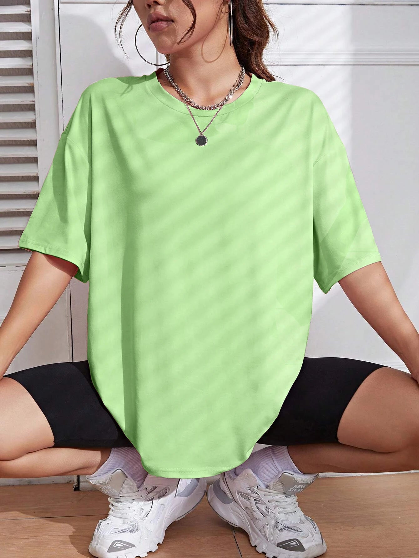 Solid Color Short Sleeve Women Fitness Cotton Soft Tshirts Breathable Comfortable Clothes Basic All Match Loose Tee Shirt Female - reetell