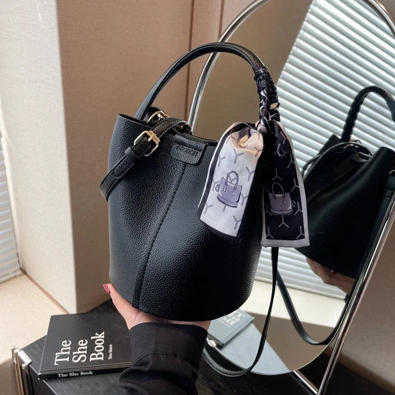 2024 New Women's Bag Fashion Simple Shoulder Bag High Quality Design Handbag PU Commuter Luxury Hot Selling Bolsas Para Mujeres - reetell