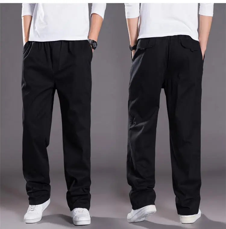 Alobee Men's Cargo Pants Summer Spring Cotton Work Wear New In Large Size Casual Climbing Joggers Sweatpants Hombre Trousers