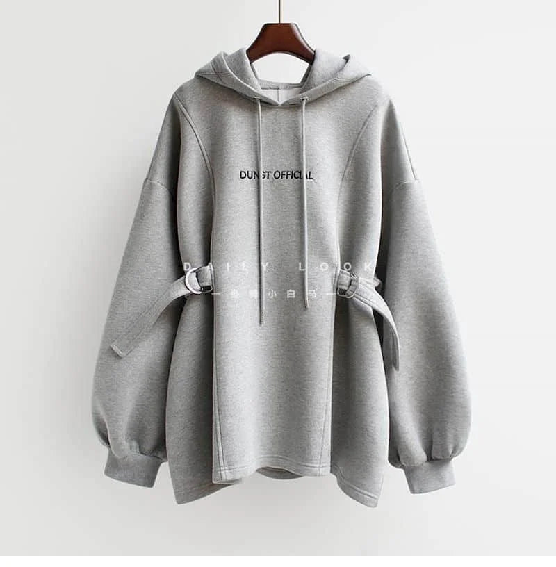 Womens Hoodie Fashion Mid-length Hooded Pullover Korean Style Loose Harajuku Hooded Jackets Summer Autumn 2024 Trendy Top Woman - reetell