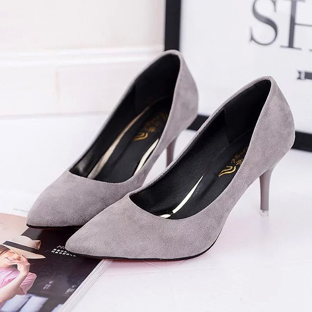 Women's Shoes Large Size Boats Shoes Woman High Heels Wedding Shoes Pumps zapatos mujer 2024 Thick Heels ladies shoes Black Red