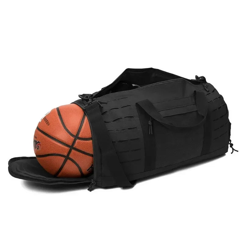 40L Sport Gym Bag Tactical Travel Duffle Bags For Men Fitness Duffle pack Training With Shoe Basketball Weekender Bag