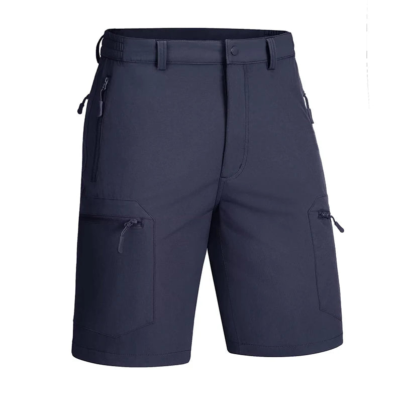 MAGCOMSEN Summer Quick Dry Men's Shorts Working Travelling Short Pants with 5 Zipper Pockets - reetell