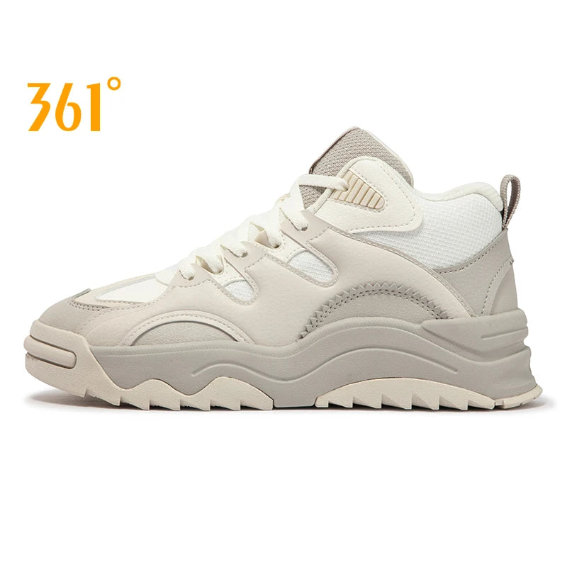 361 Degrees Thermal Series Women Walking Shoes Winter Light Versatile Rebound Plush Warm Thick-soled Female Sneakers 682446601A - reetell