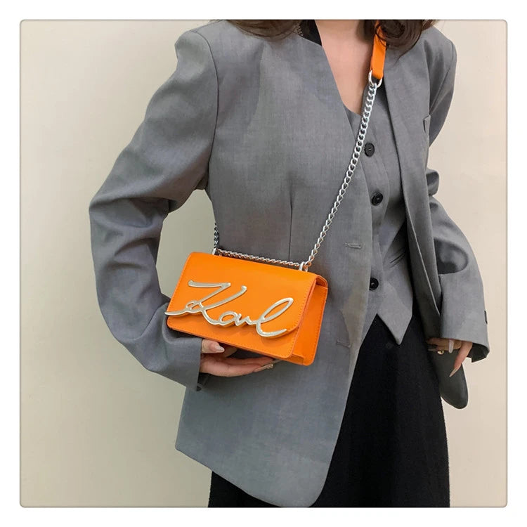 This Year's Popular Bags for Women New Fashion Letter Trend Shoulder Bag Ins Women's Crossbody Small Square Bag Наклонная Сумка - reetell