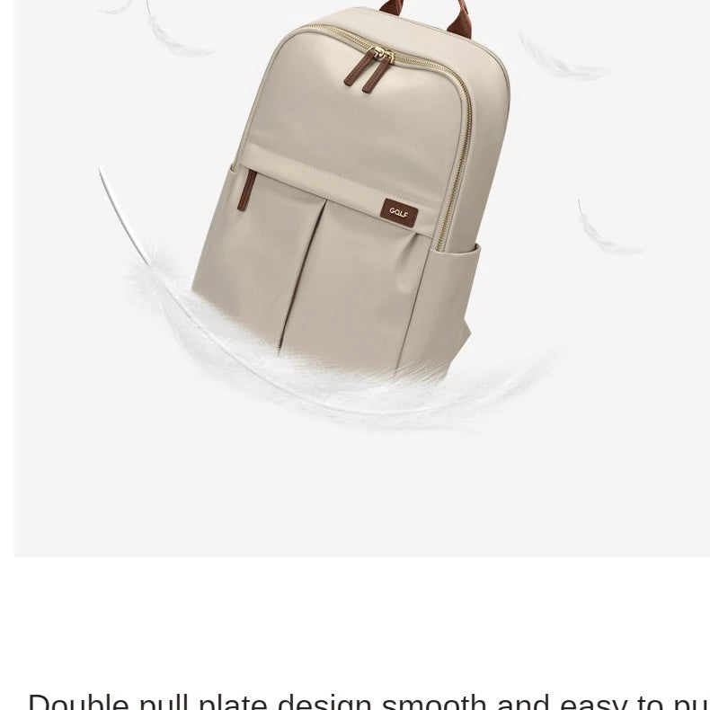 GOLF Backpack Women's Simple Commuting Travel Computer Backpack Canvas Large Capacity Student backpack 16 inch laptop computer