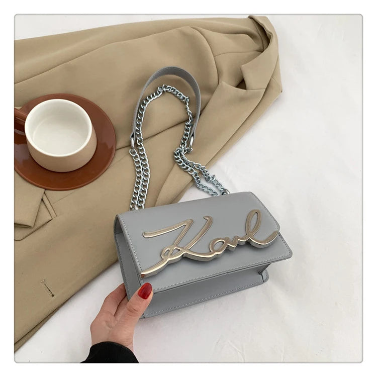 This Year's Popular Bags for Women New Fashion Letter Trend Shoulder Bag Ins Women's Crossbody Small Square Bag Наклонная Сумка - reetell