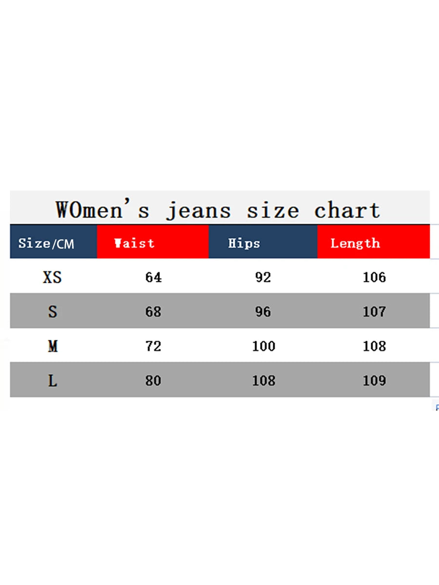 Combhasaki Women‘s Y2K Vintage Gothic Denim Jeans Long Pants Casual Party Street Spring Fall Wide-Legs Aesthetic 2000s Trousers - reetell