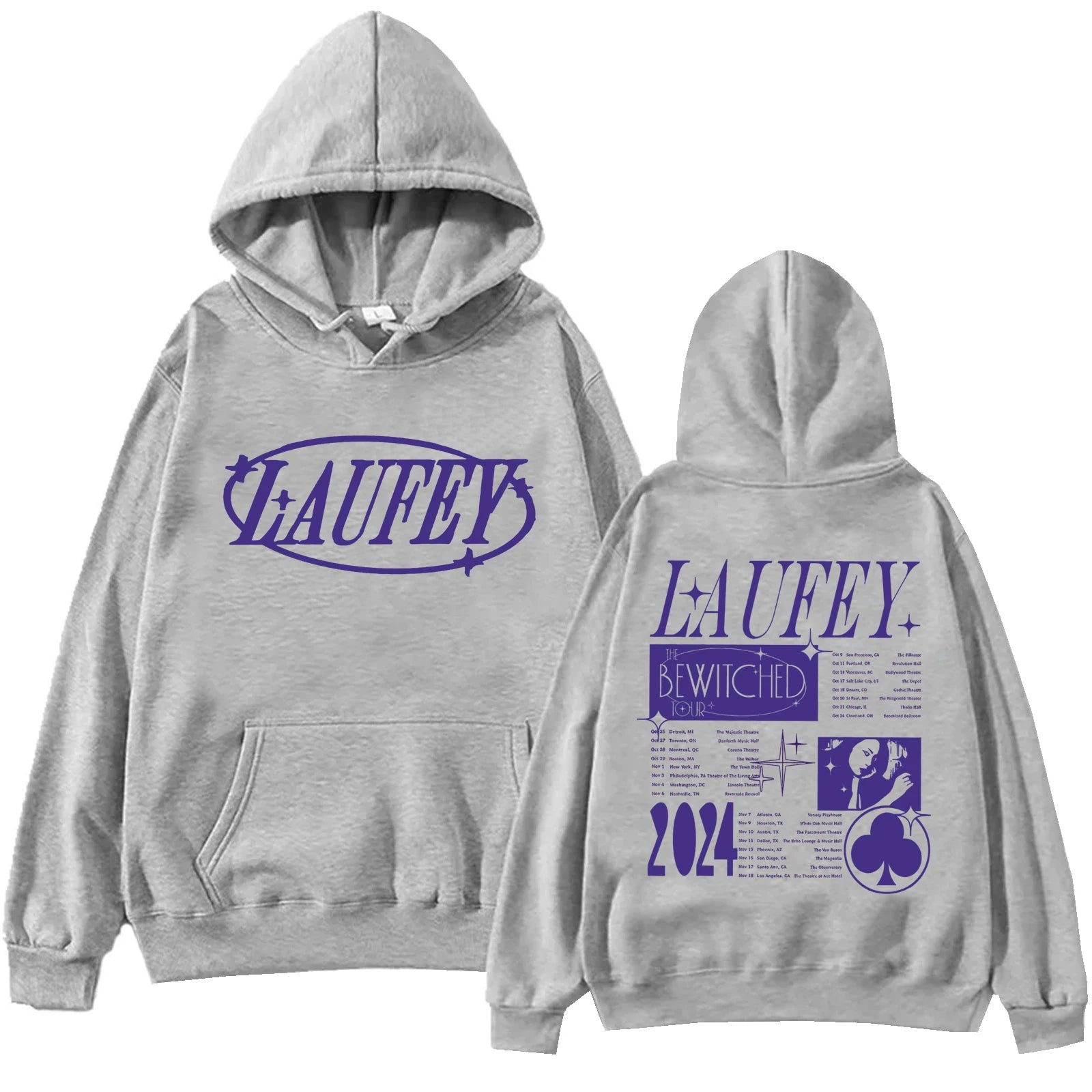 Laufey Tour 2024 Hoodie Harajuku Hip Hop Pullover Tops Man Woman Sweatshirt Fans Gift - reetell