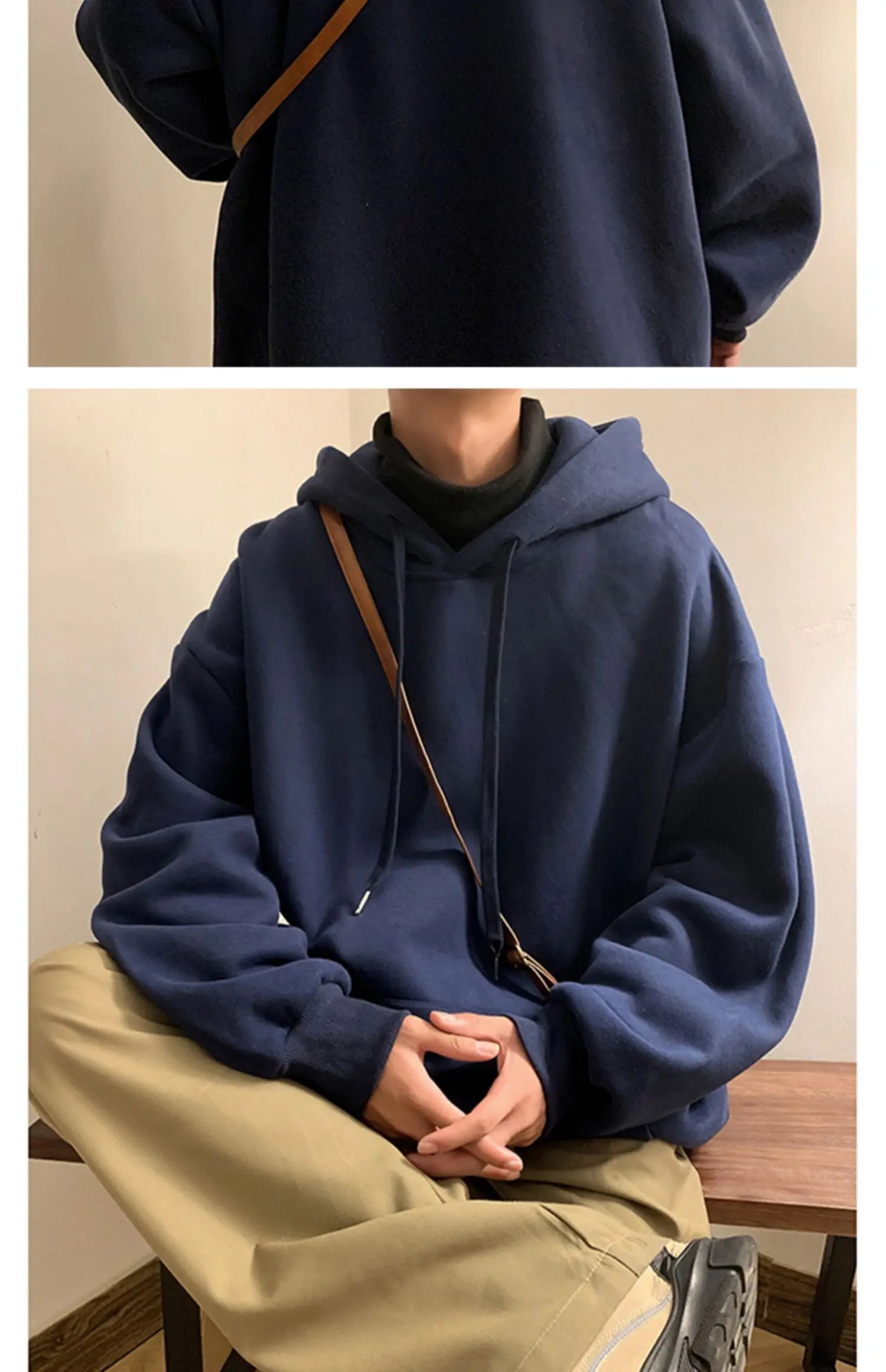 6 Colors Spring Autumn Hoodie Men Harajuku Fashion Casual Oversized Hoodies Couples Loose Hooded Sweatshirt Streetwear - reetell