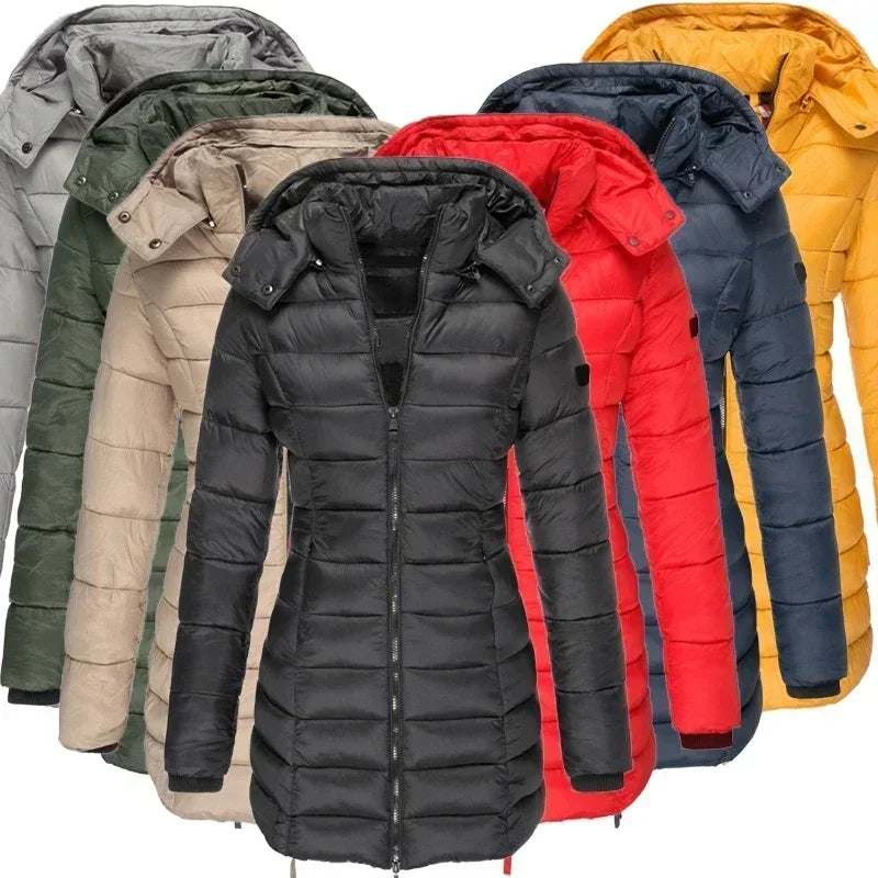 Women's Long Thickened Warm Jacket Coat Down Jacket - reetell