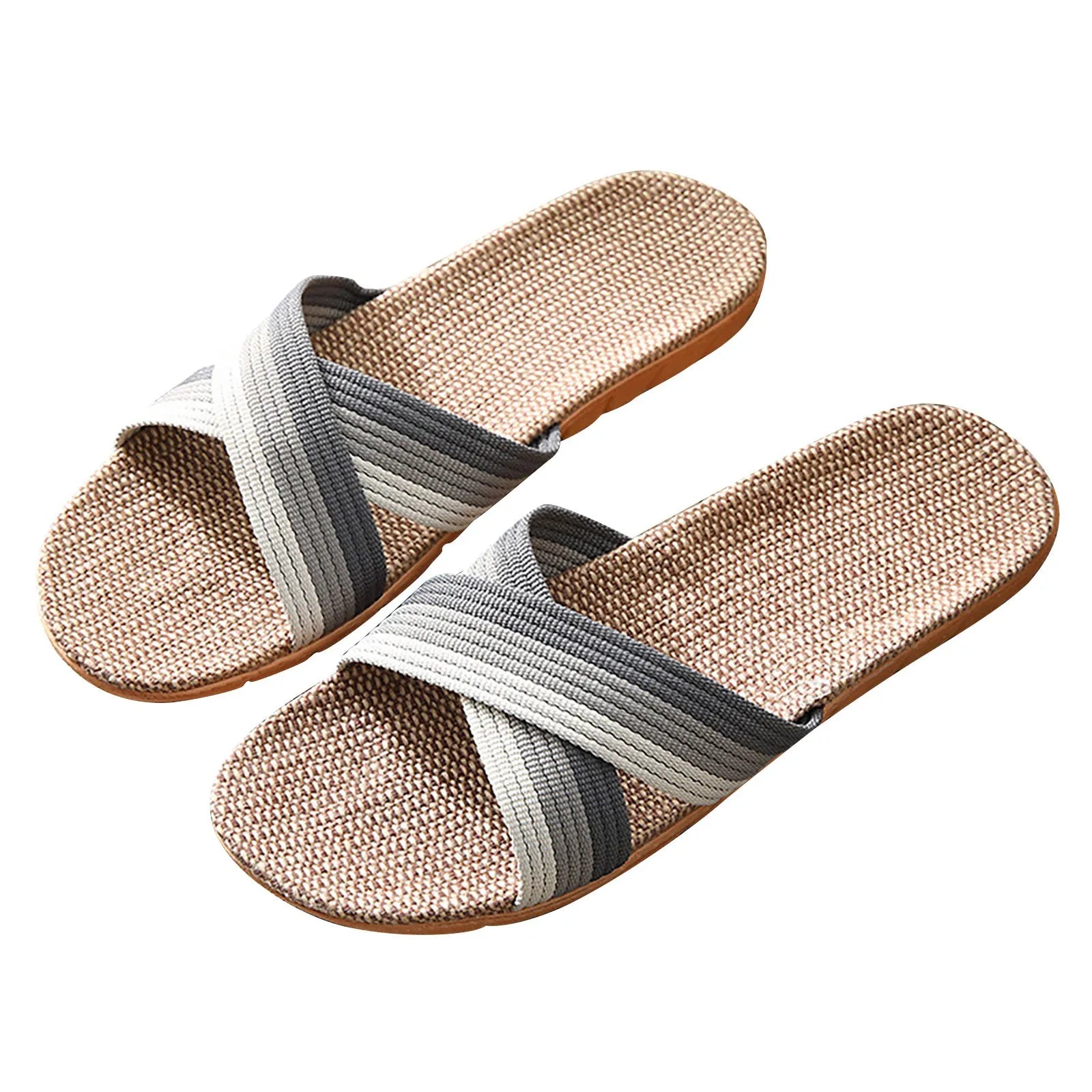 Shoes Man Men Summer Slippers Home Couple Indoor Slippers Linen Daily Slippers Men Slippers Erkek Ayakkabı Scarpe Uomo New