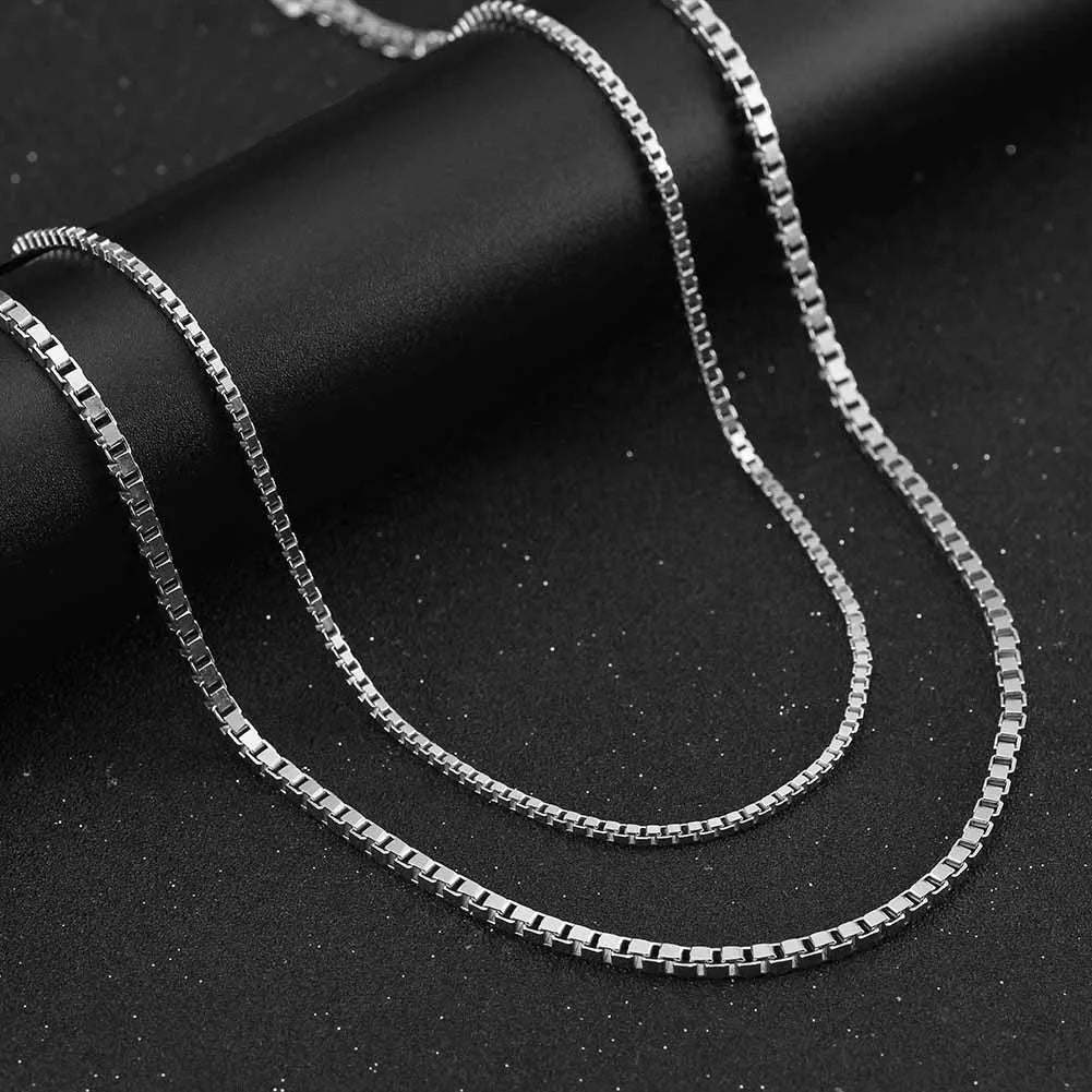 ORSA JEWELS Italian 925 Sterling Silver 2.6mm 3.7mm 5.0mm Flat Mariner Chain Necklace for Women Men Fashion Silver Jewelry SC78