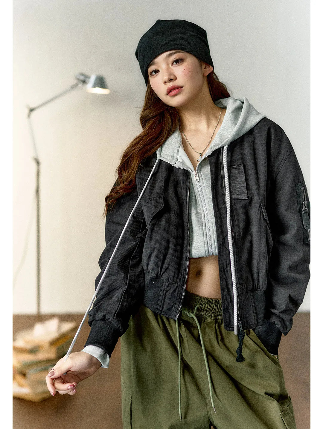 Maden Women’s Bomber Jacket MA1 Winter Fashion Streetwear Retro Varsity Jacket thick Vintage High Quality Cotton Coat 2024 New