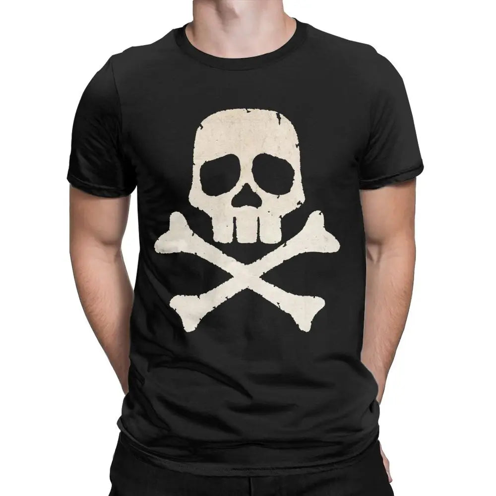 Space Pirate Captain Harlock Albator T Shirt for Men Cotton Fashion for Male T-Shirt Crewneck Tees Birthday Gift Clothes - reetell